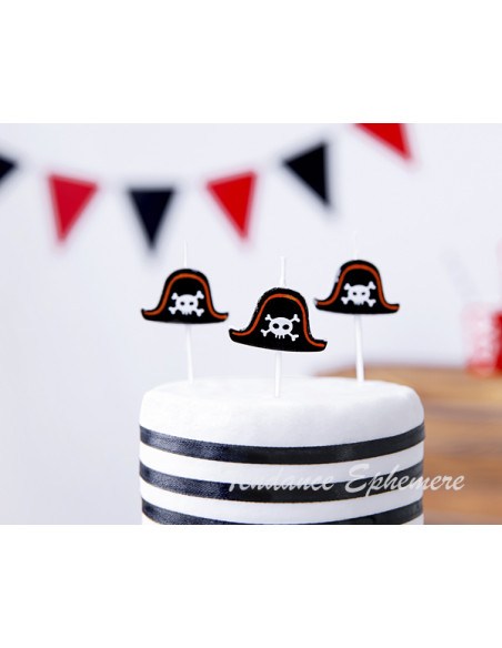 1 5 Bougies Anniversaire Pirates Noir