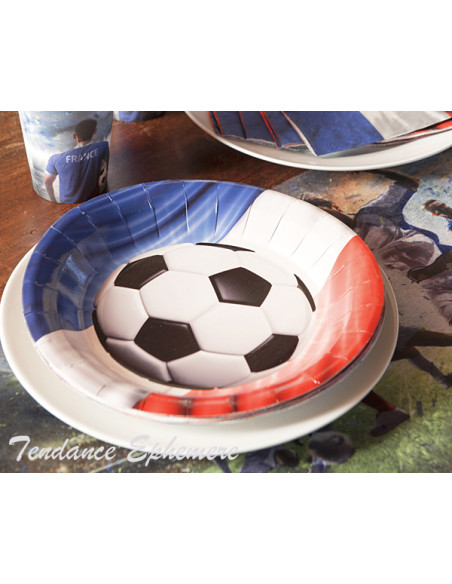 1 Assiette Carton Foot Coupe du Monde