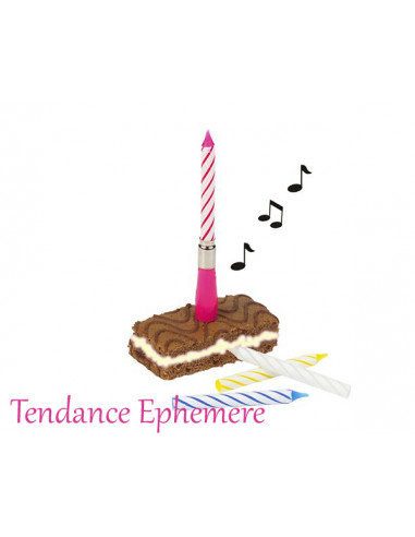 1 Bougie Musicale Anniversaire