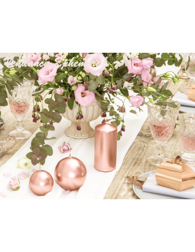 Table décoration bougies Gold