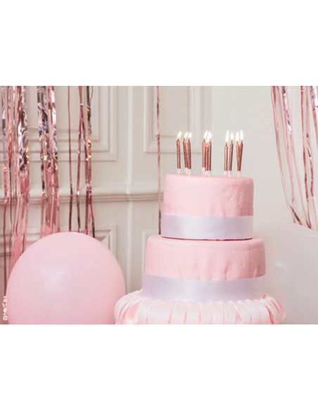 Bougies Joyeux Anniversaire Rose Gold