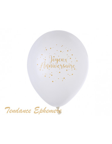 Ballon Joyeux Anniversaire Or Metallise Paquet De 8 2 Ballon Joyeux Anniversaire Or Metallise Paquet De 8 2