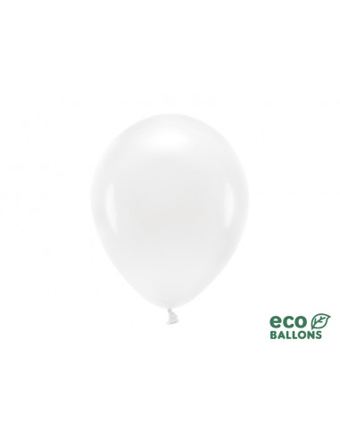 1 100 ballons Latex Biodégradables Blanc 26cm