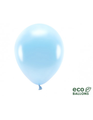 1 100 ballons Latex Biodégradables Bleu Clair 26cm