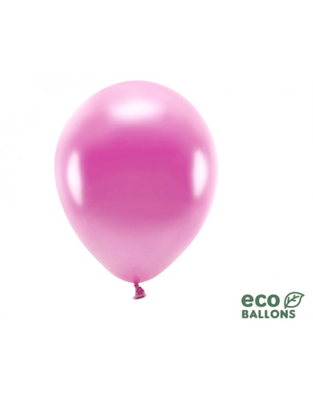 1 100 ballons Latex Biodégradables Fuchsia 26cm