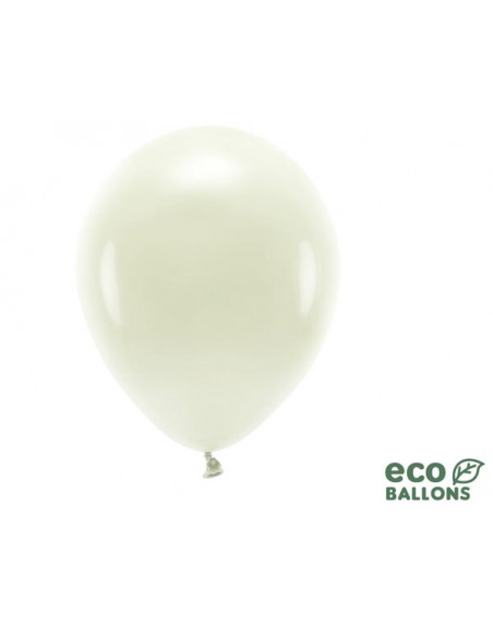 1 100 ballons Latex Biodégradables Ivoire 26cm