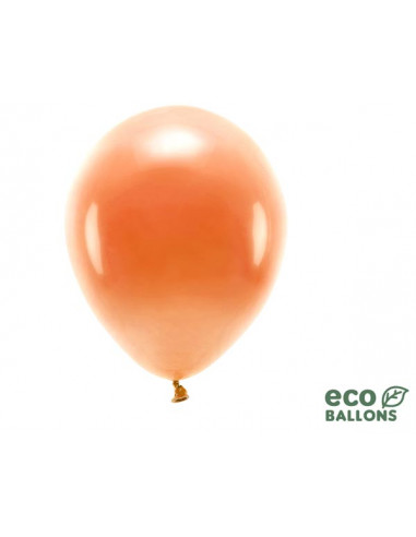1 100 ballons Latex Biodégradables Orange 26cm
