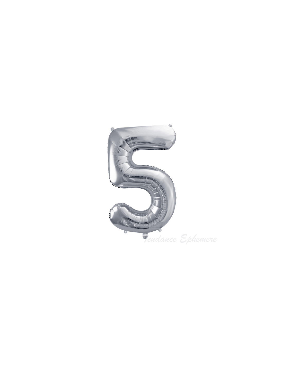 Ballon Chiffre 86cm Argent pour une décoration anniversaire