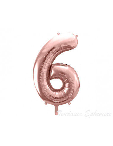 Ballon Aluminium Chiffre 3 Rose Gold 86 cm - déco