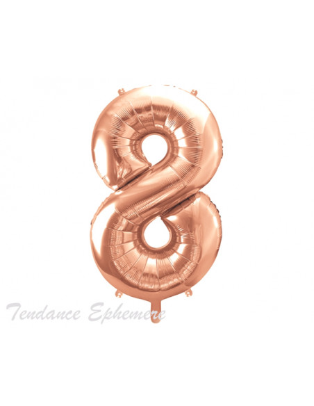 Ballon Anniversaire 20 ans Rose Gold - Decoration de Fête - Badaboum