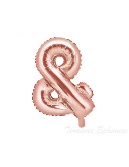 rose gold ballon mylar lettre