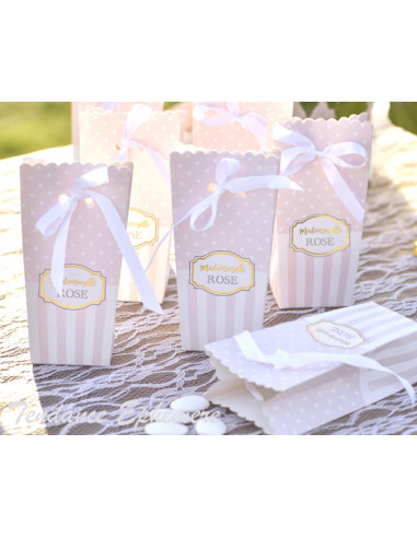 1 Boite Baby Shower Rose Pastel