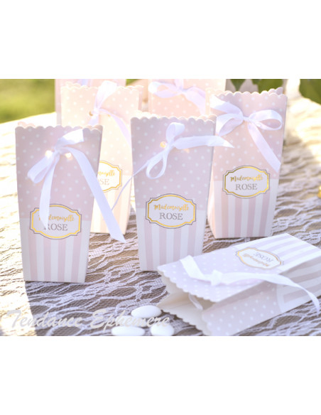 1 Boite Baby Shower Rose Pastel