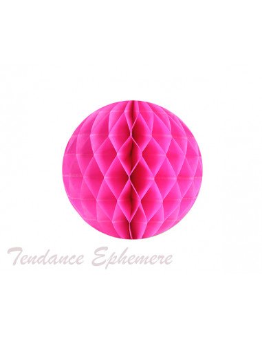 1 Boule Alvéolée Fuchsia 20cm