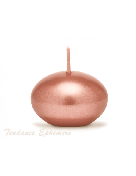 3 Bougie Flottante Rose Gold 4cm