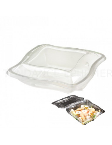 1 Bol Salade Vague Couvercle Charnière 375g - 80