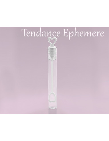 1 Bulle Savon Mariage Tube C?ur Blanc-Unité