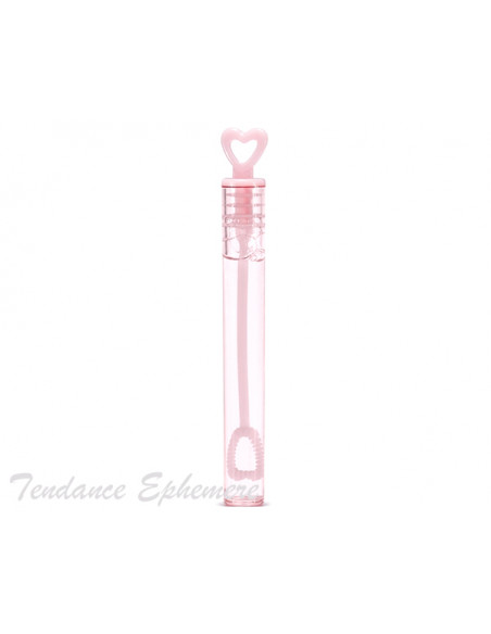 1 Bulle Savon Mariage Tube C?ur Rose-Unité