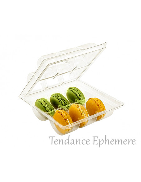 1 Blister 6 Macarons Couvercle Charnière-Unité