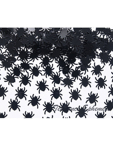 1 Confetti Araignée Papier Noir 15g