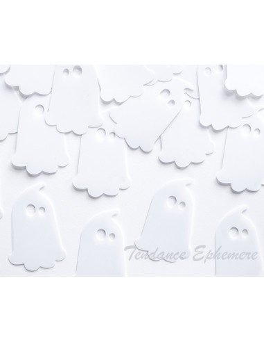 1 Gros Confetti Fantôme Papier Blanc - 20