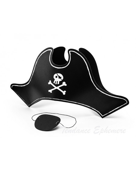 2 Chapeau et ?il de Pirate Carton