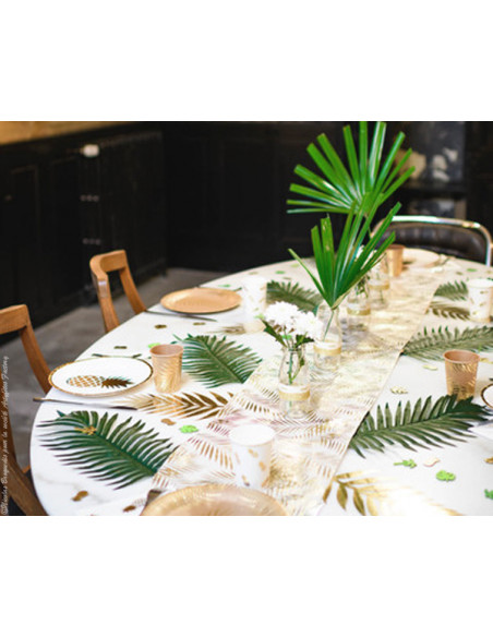 Centre de table original Feuille de Palmier - Deco table mariage