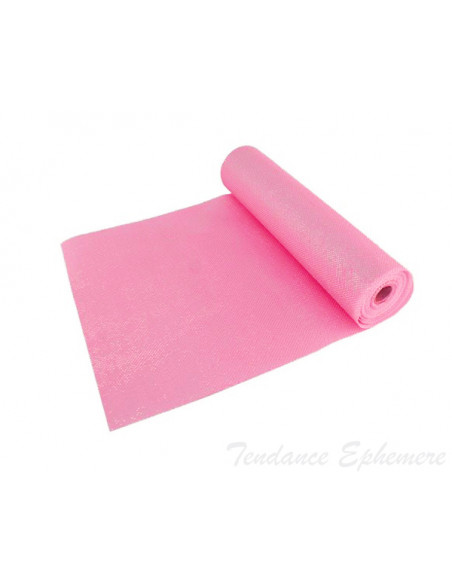 2 Chemin de Table Glossy Rose Pastel 5m