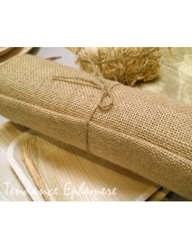 1 Chemin de Table Toile de Jute Naturel 5m