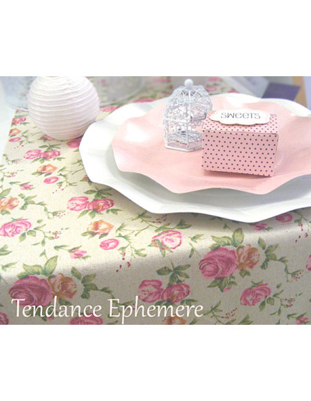 1 Chemin de Table Lin Liberty Roses