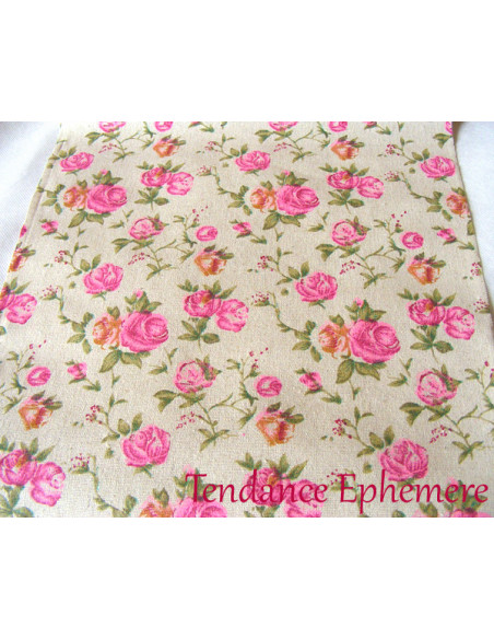 2 Chemin de Table Lin Liberty Roses