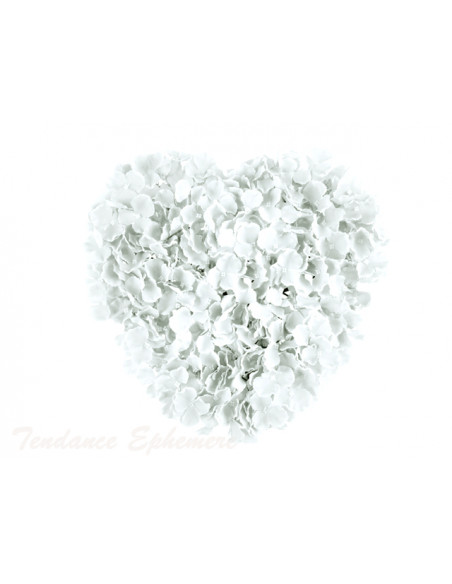 3 C?ur de Fleurs Blanches 41cm