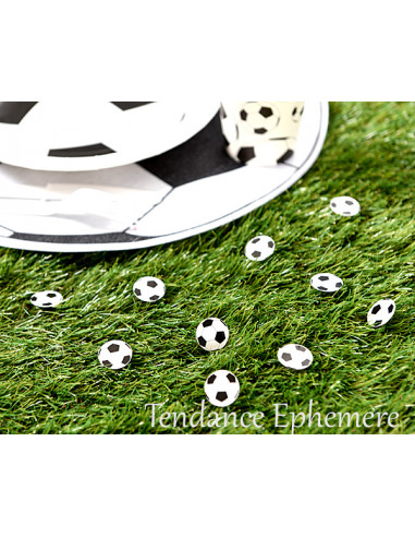 1 Confetti de Table Foot Noir et Blanc