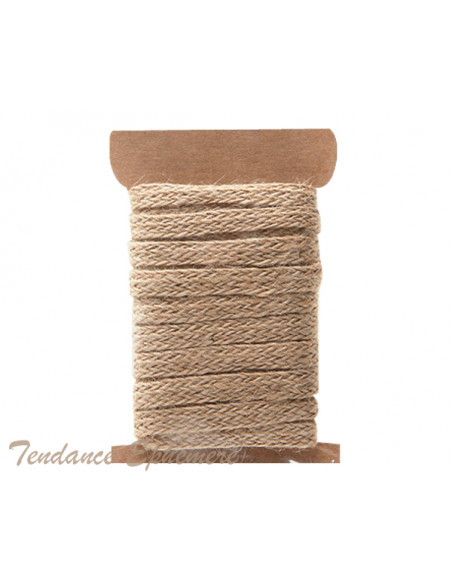 3 Cordon Jute Naturel 1cm