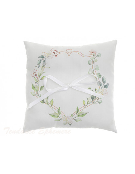 2 Coussin Alliances Mariage Végétal