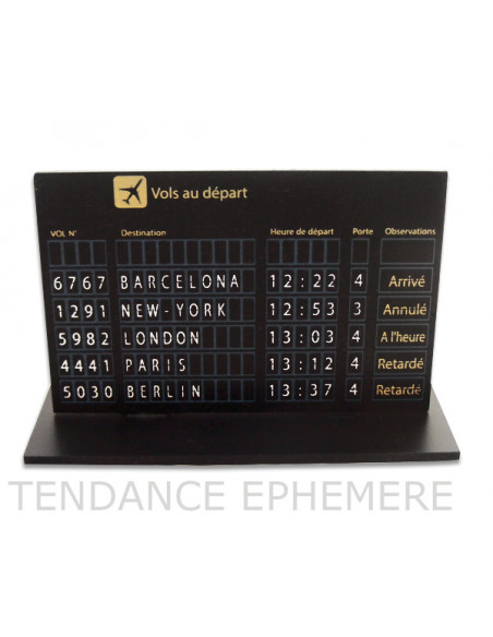 3 Centre de Table Voyage