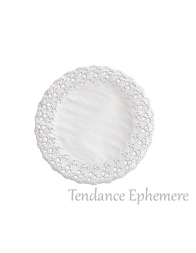 1 Dentelle Ronde Blanche 11,5cm - 10