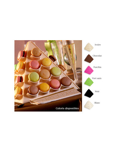 Presentoir Macaron Matiere Plastique 40 Macarons 6 Coloris