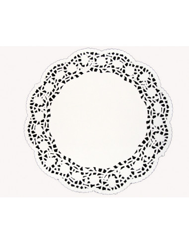 1 Dentelle Ronde Blanche 24cm - 250