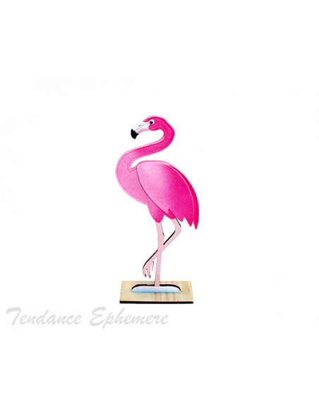 2 Flamant Rose Feutrine 36cm