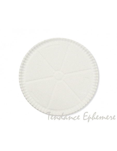 2 Assiette Carton Pizza Blanc 33cm - 10