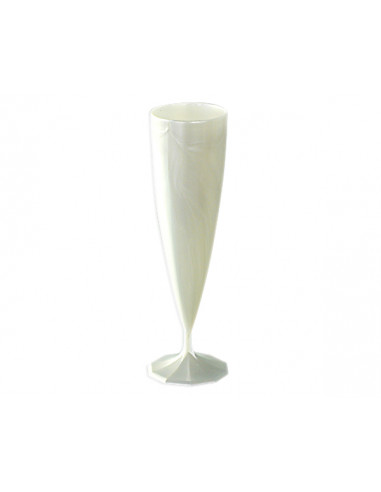 1 Flûte Champagne Design Blanche 13,5cl