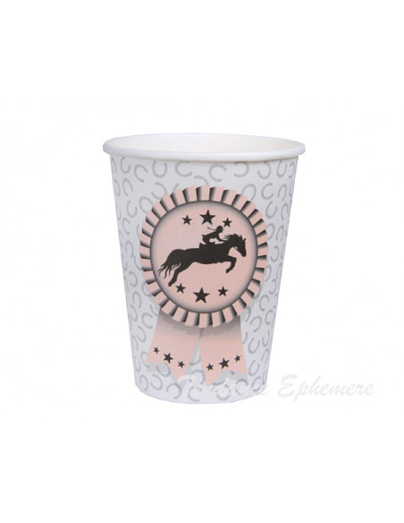 2 Gobelet Carton Equitation