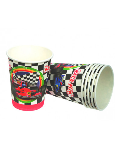 1 Gobelet Carton Voiture Racing