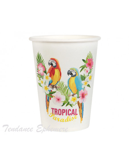 2 Gobelet Carton Tropical