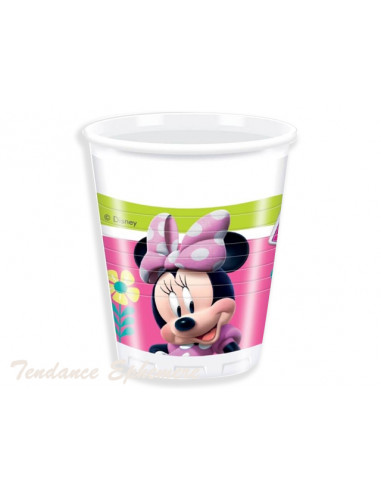 Gobelet Avec Paille Minnie Enfant Verre En Plastique Reutilisable