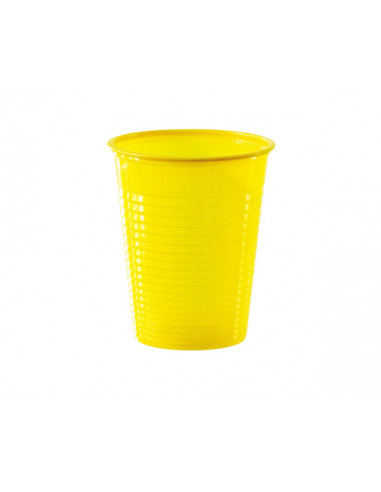 1 Gobelet Plastique Jaune 20cl - 50