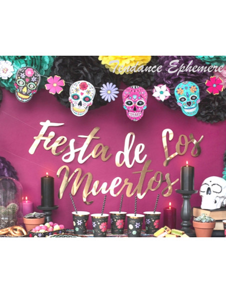 1 Guirlande Dias de Los Muertos 1,20m