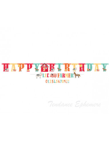 1 Guirlande Anniversaire La ferme des Enfants
