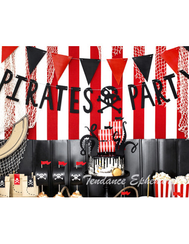 1 Guirlande Pirate Party Noir 1m